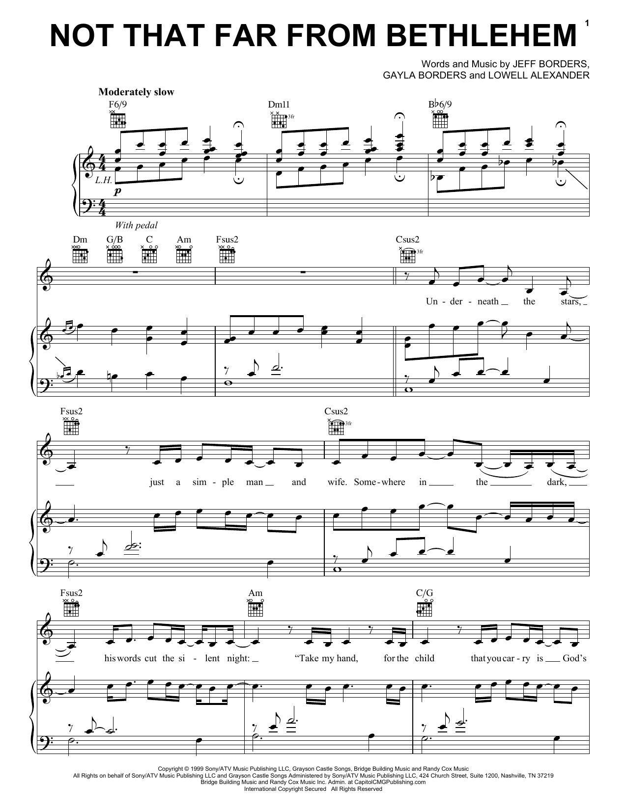 Point Of Grace Not That Far From Bethlehem Sheet Music Notes & Chords for Chord Buddy - Download or Print PDF