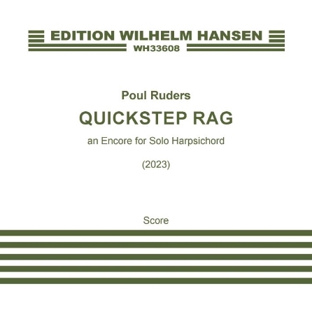 Poul Ruders, Quickstep Rag, Piano Solo