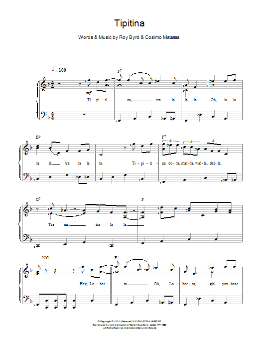 Professor Longhair Tipitina Sheet Music Notes & Chords for Piano & Vocal - Download or Print PDF