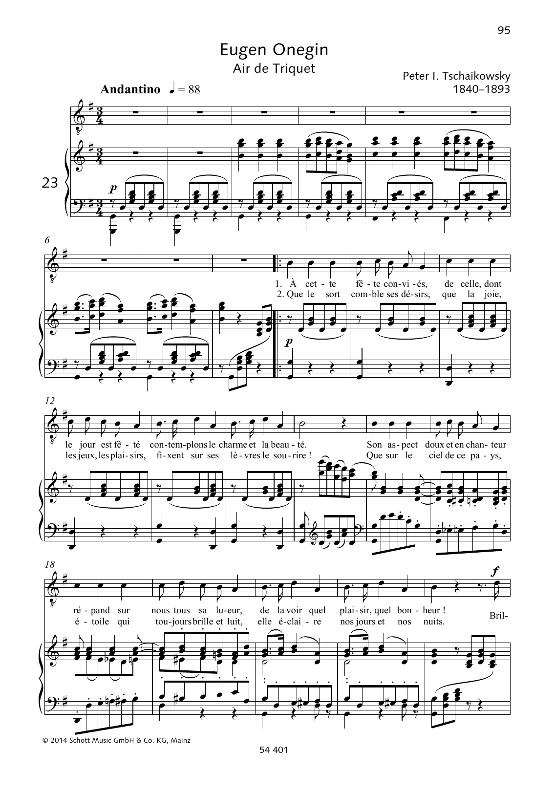 Pyotr Il'yich Tchaikovsky ?? cette fête conviés Sheet Music Notes & Chords for Piano & Vocal - Download or Print PDF Pyotr Il'yich Tchaikovsky ?? cette fête conviés Sheet Music Notes & Chords for Piano & Vocal - Download or Print PDF