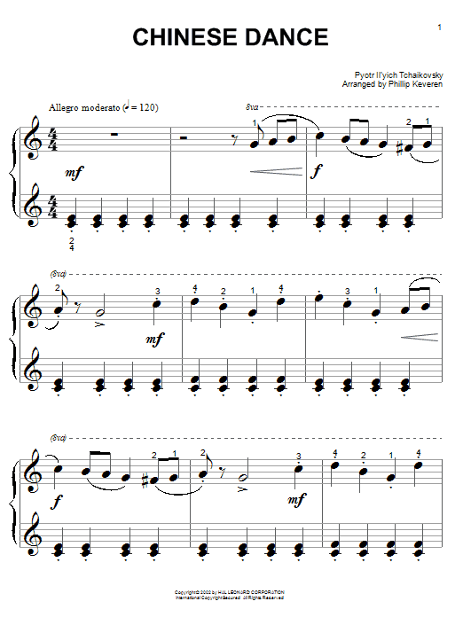 Pyotr Ilyich Tchaikovsky Chinese Dance (
