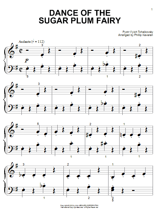 Phillip Keveren Dance Of The Sugar Plum Fairy Sheet Music Notes & Chords for Educational Piano - Download or Print PDF