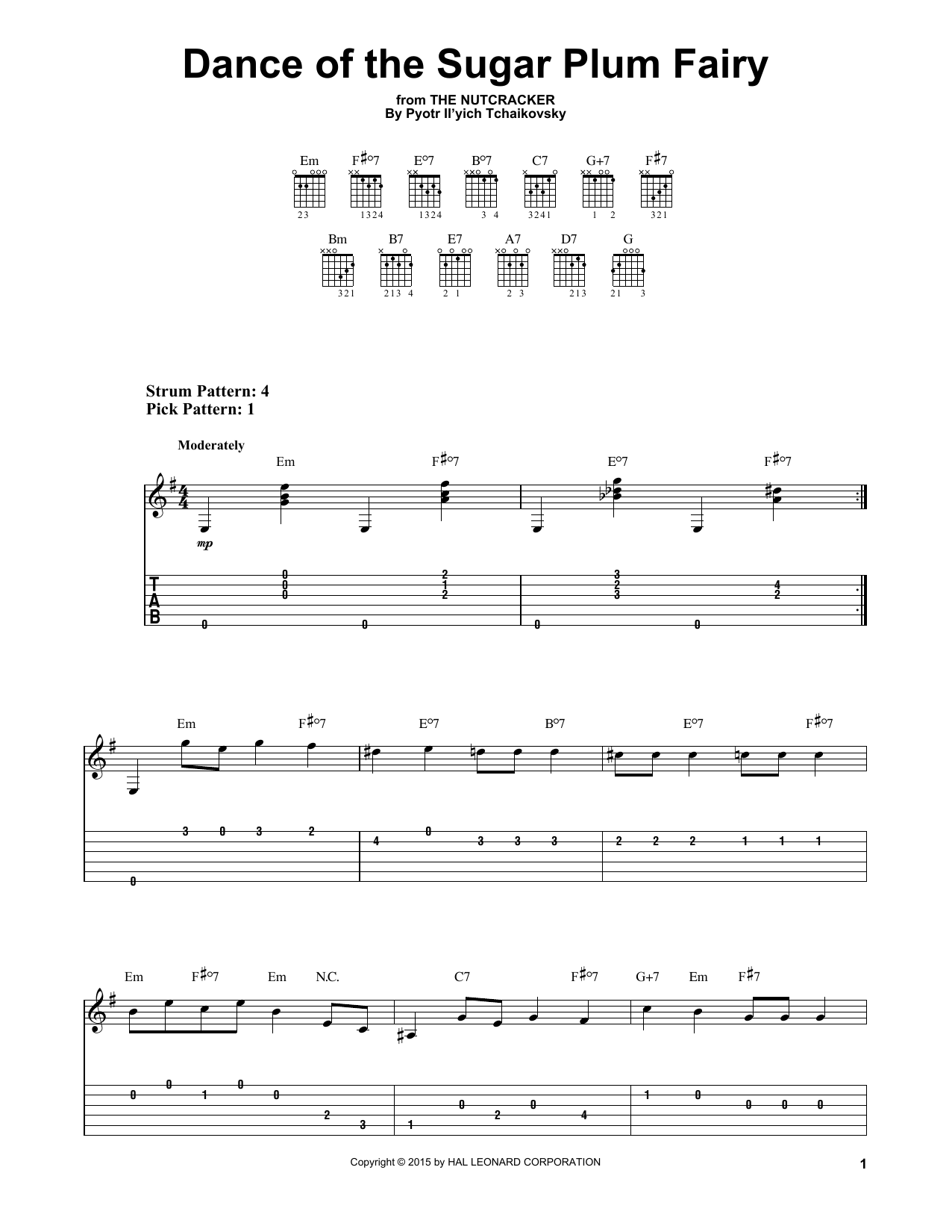 Pyotr Il'yich Tchaikovsky Dance Of The Sugar Plum Fairy, Op. 71a Sheet Music Notes & Chords for Ukulele - Download or Print PDF