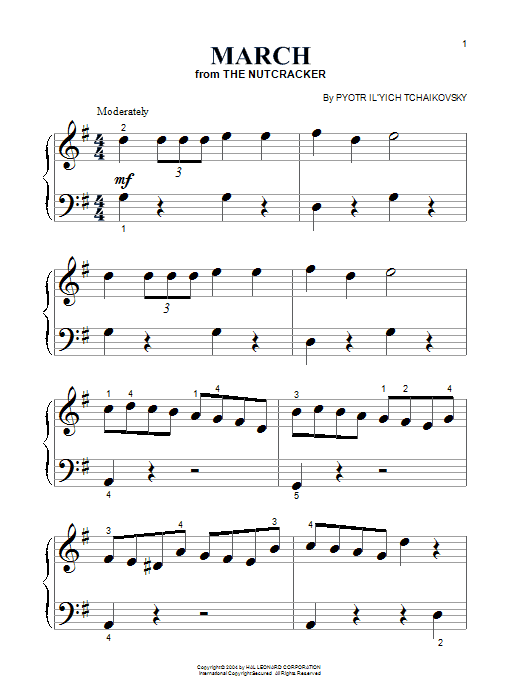 Pyotr Il'yich Tchaikovsky March Sheet Music Notes & Chords for Ukulele Ensemble - Download or Print PDF