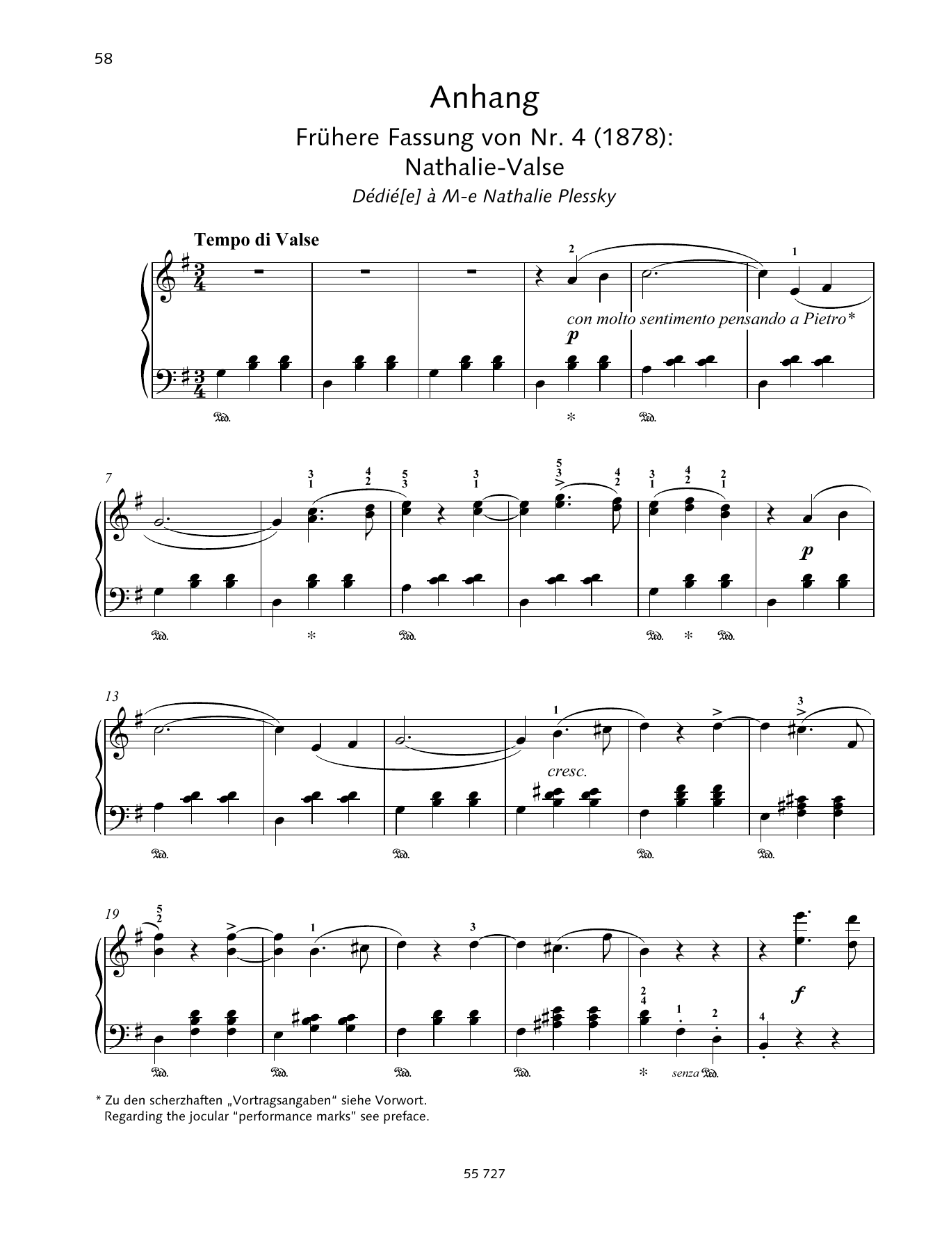 Pyotr Il'yich Tchaikovsky Natha-Valse Sheet Music Notes & Chords for Piano Solo - Download or Print PDF