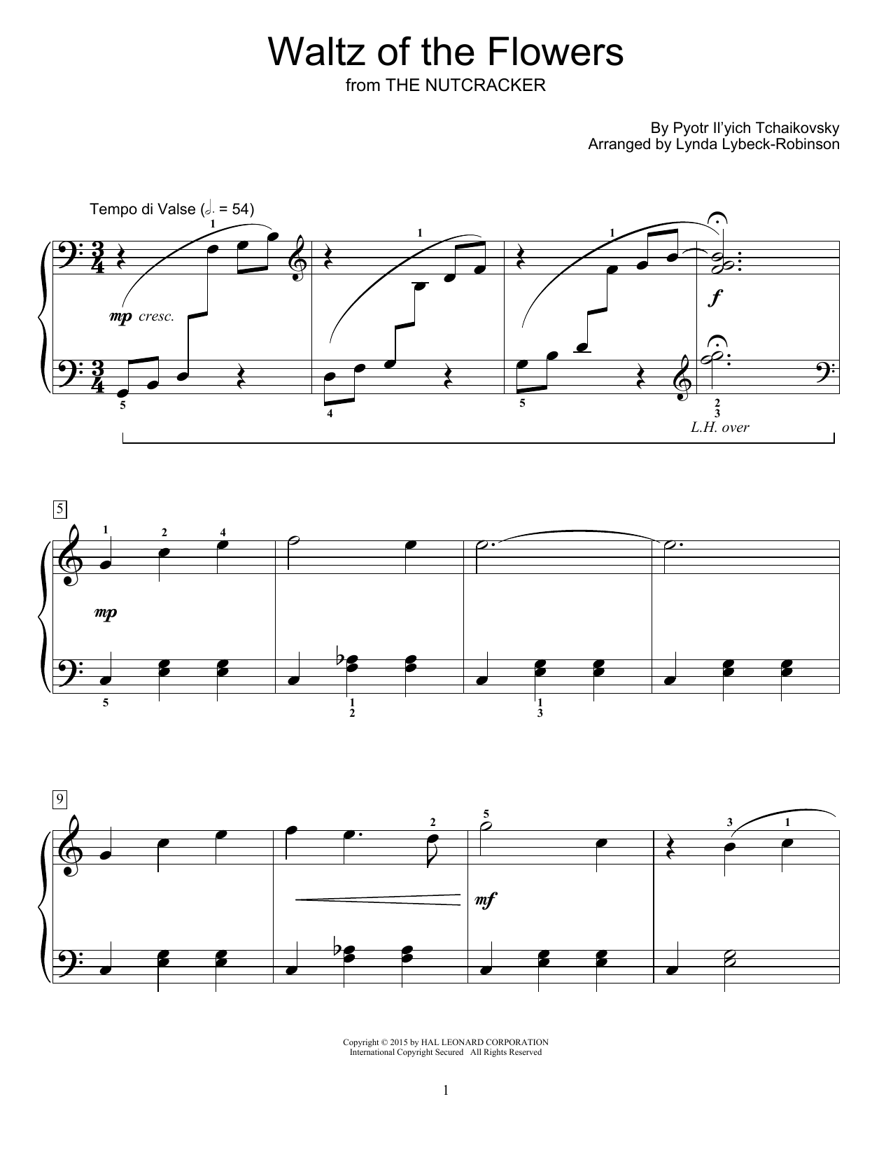 Lynda Lybeck-Robinson Waltz Of The Flowers Sheet Music Notes & Chords for Educational Piano - Download or Print PDF