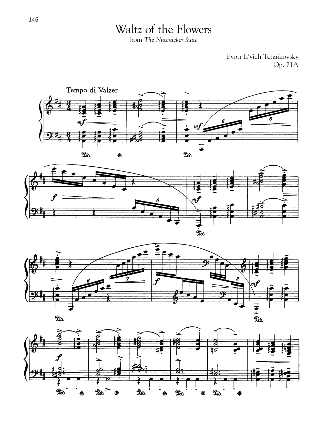 Pyotr Il'yich Tchaikovsky Waltz Of The Flowers, Op. 71a Sheet Music Notes & Chords for Alto Saxophone - Download or Print PDF