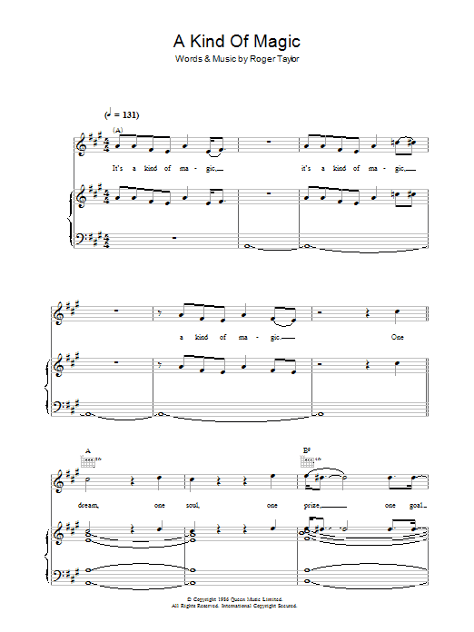 Queen A Kind Of Magic Sheet Music Notes & Chords for Guitar Tab Play-Along - Download or Print PDF