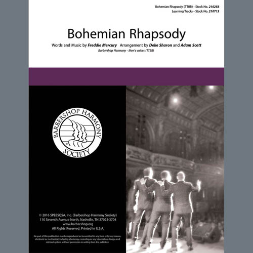 Queen, Bohemian Rhapsody (arr. Deke Sharon and Adam Scott), TTBB Choir