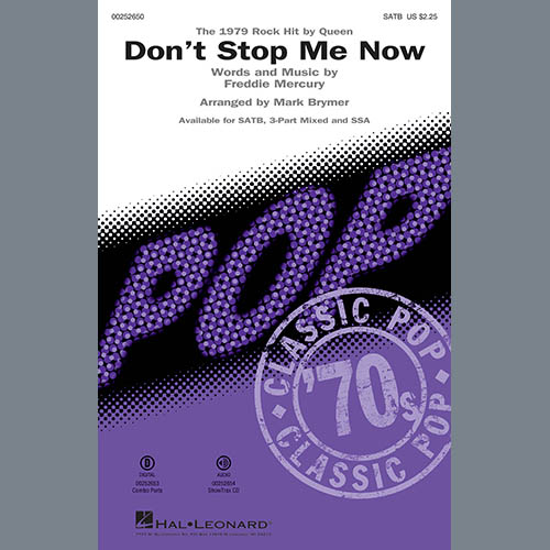 Queen, Don't Stop Me Now (arr. Mark Brymer), 3-Part Mixed