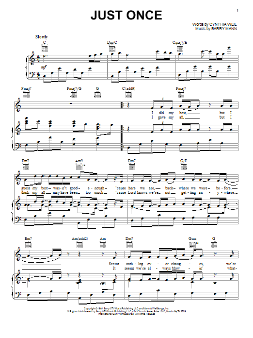 Quincy Jones featuring James Ingram Just Once Sheet Music Notes & Chords for Violin - Download or Print PDF