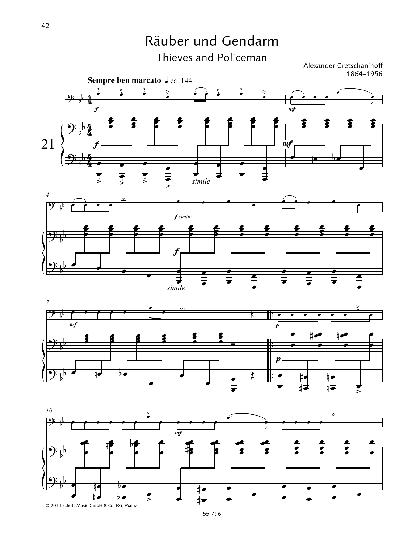 Rainer Mohrs Thieves and policeman Sheet Music Notes & Chords for String Solo - Download or Print PDF