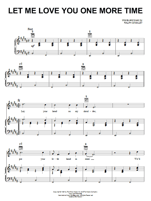 Ralph Stanley Let Me Love You One More Time Sheet Music Notes & Chords for Guitar Tab - Download or Print PDF