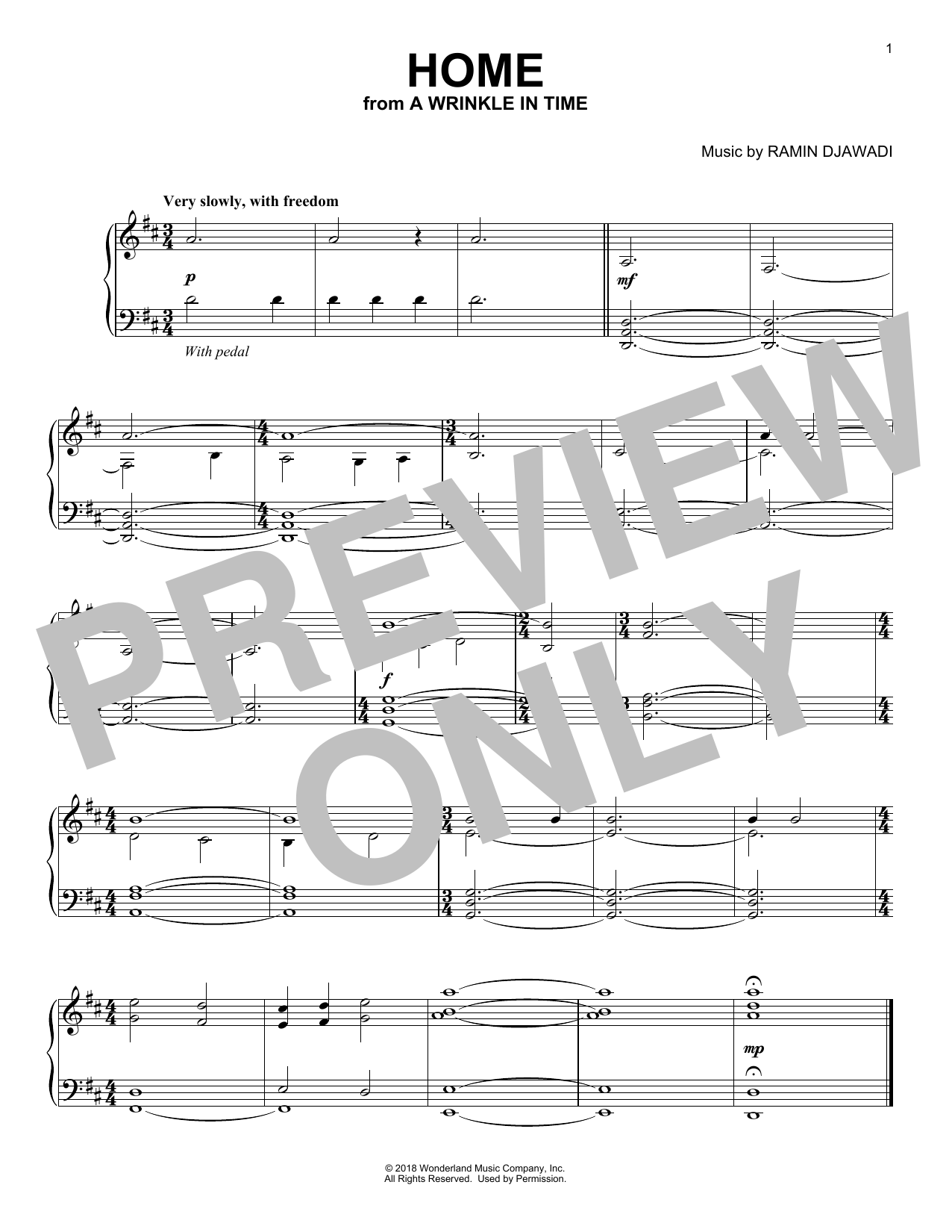 Ramin Djawadi Home Sheet Music Notes & Chords for Piano - Download or Print PDF