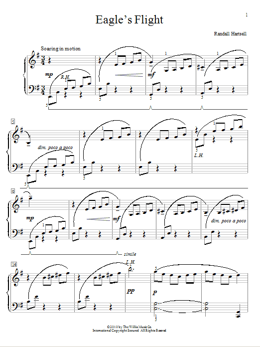 Randall Hartsell Eagle's Flight Sheet Music Notes & Chords for Educational Piano - Download or Print PDF