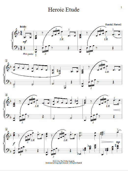 Randall Hartsell Heroic Etude Sheet Music Notes & Chords for Educational Piano - Download or Print PDF Randall Hartsell Heroic Etude Sheet Music Notes & Chords for Educational Piano - Download or Print PDF