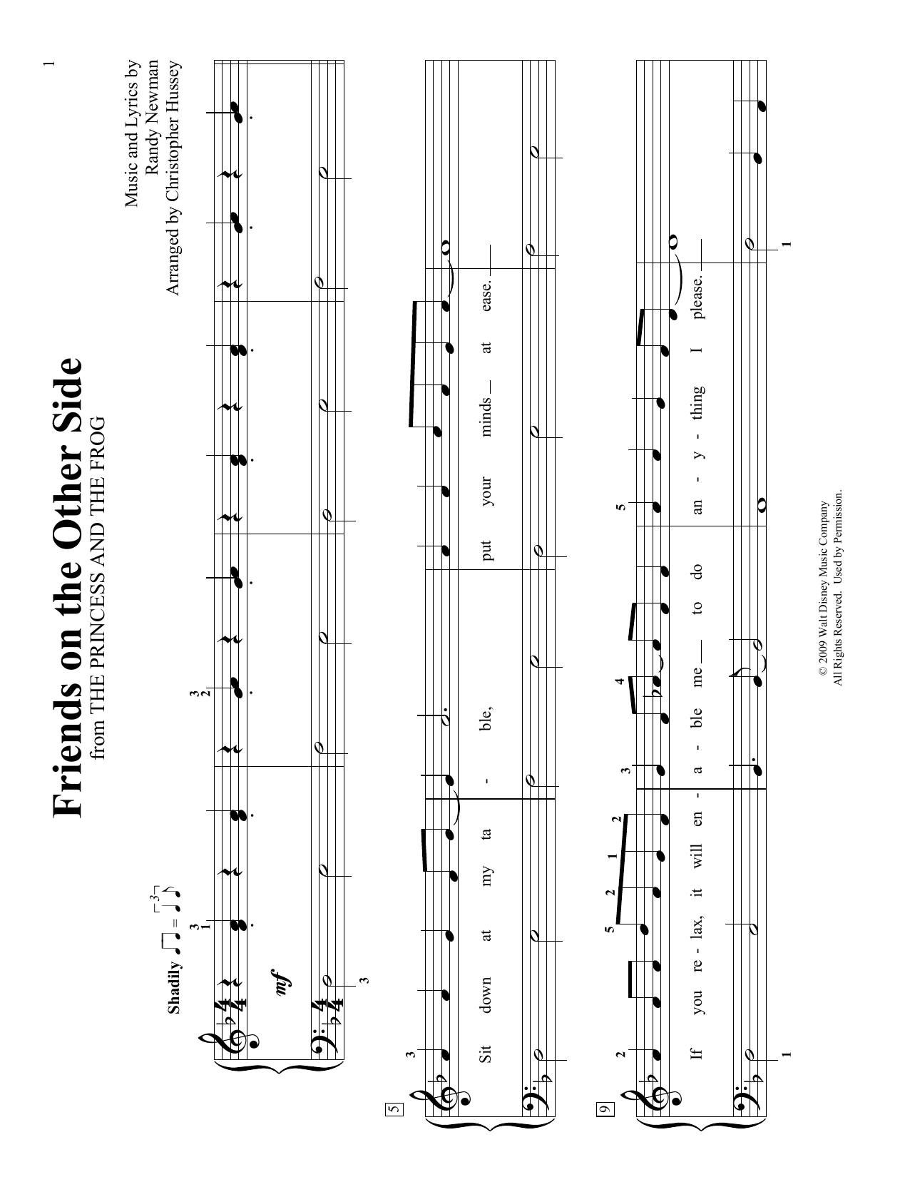 Randy Newman Friends On The Other Side (arr. Christopher Hussey) Sheet Music Notes & Chords for Educational Piano - Download or Print PDF