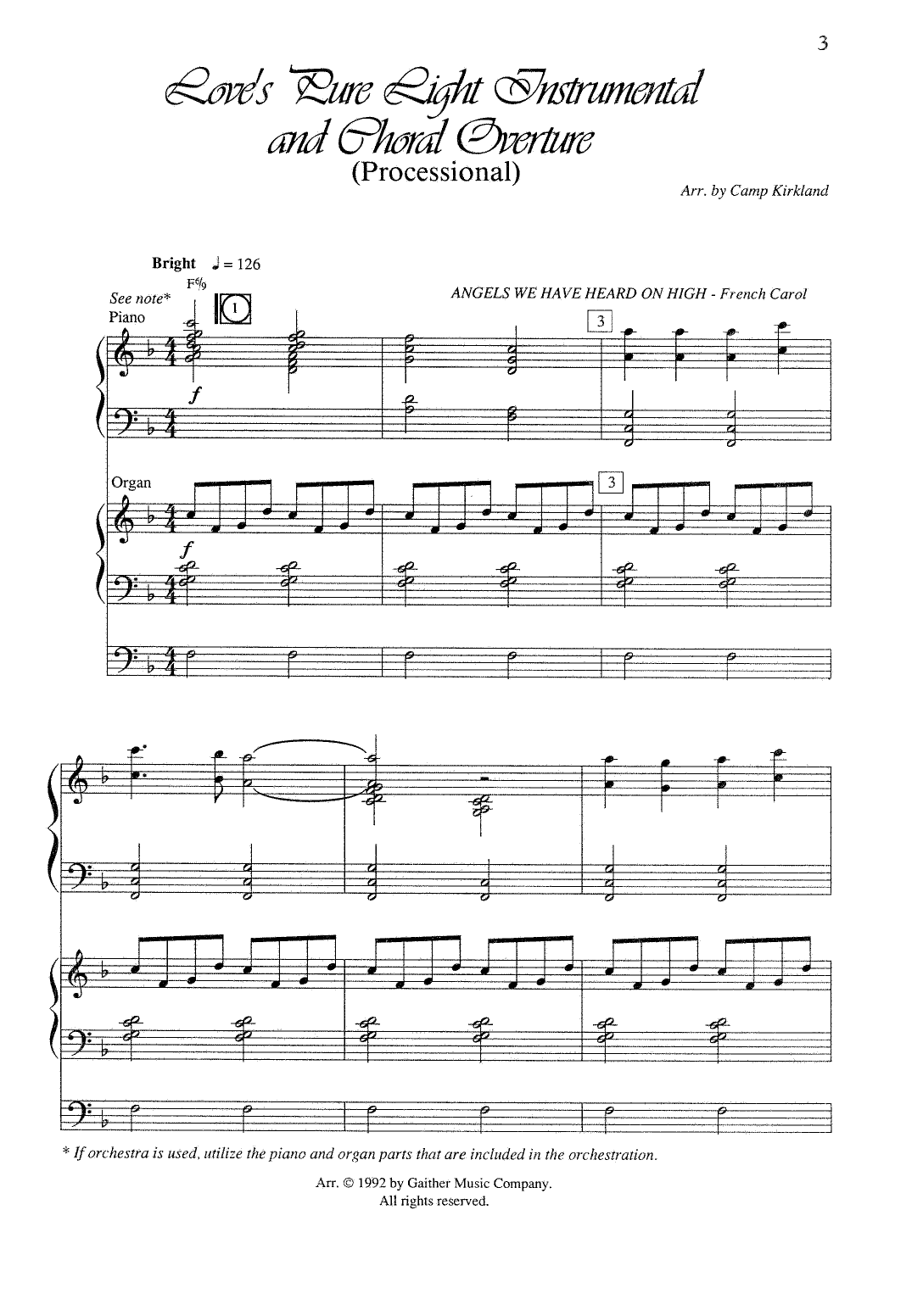 Randy Vader and Jay Rouse Love's Pure Light (arr. Camp Kirkland) Sheet Music Notes & Chords for SATB Choir - Download or Print PDF