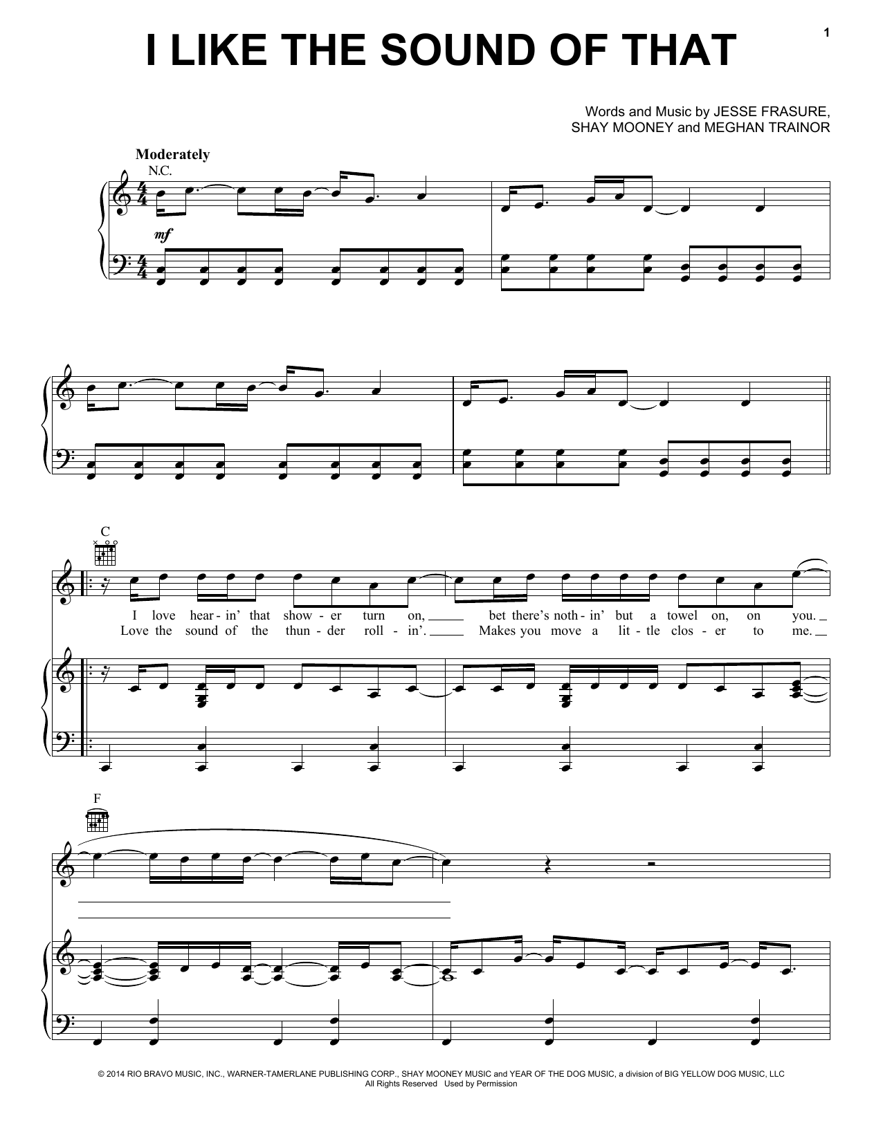 Rascal Flatts I Like The Sound Of That Sheet Music Notes & Chords for Piano, Vocal & Guitar (Right-Hand Melody) - Download or Print PDF