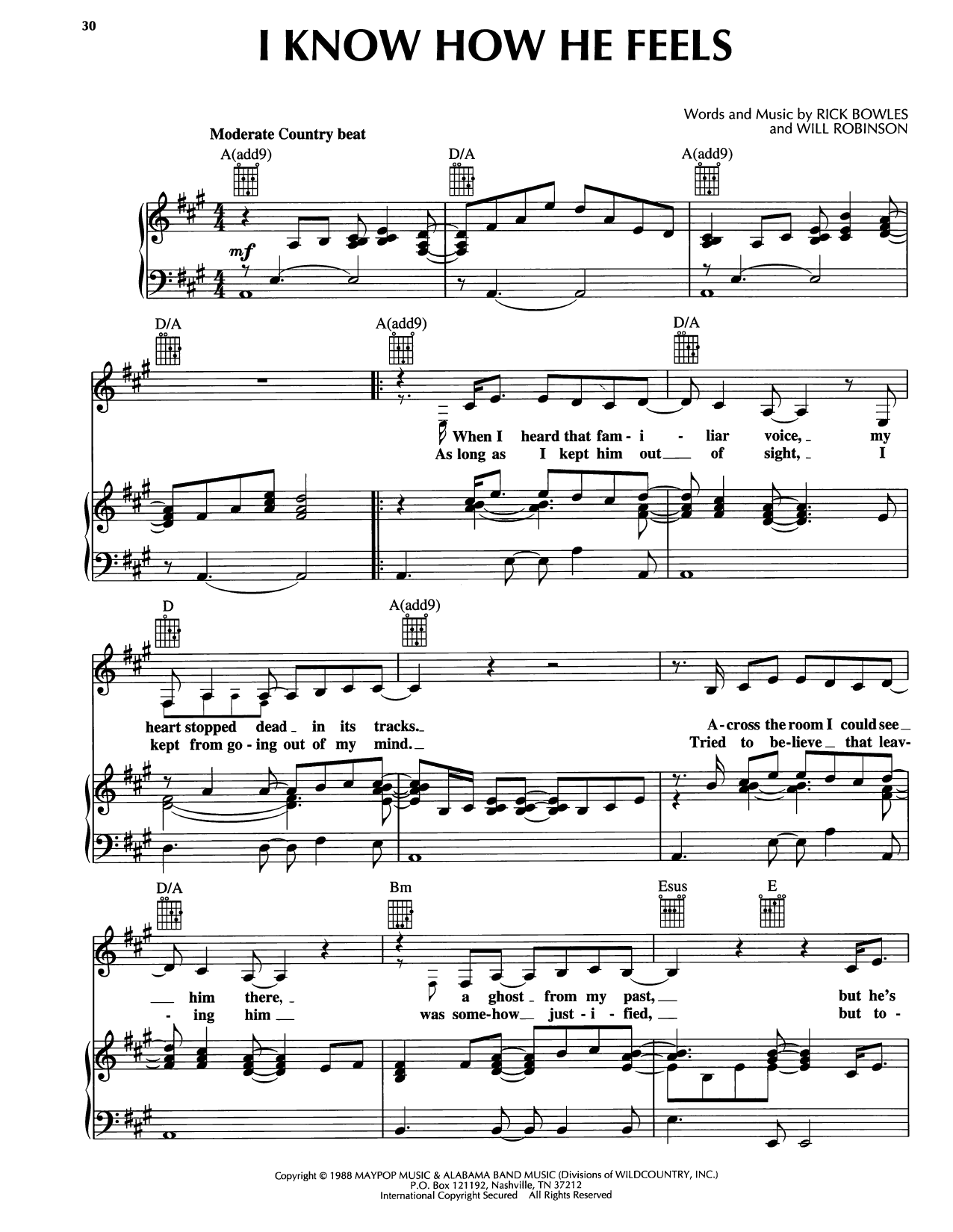 Reba McEntire I Know How He Feels Sheet Music Notes & Chords for Piano, Vocal & Guitar Chords (Right-Hand Melody) - Download or Print PDF Reba McEntire I Know How He Feels Sheet Music Notes & Chords for Piano, Vocal & Guitar Chords (Right-Hand Melody) - Download or Print PDF