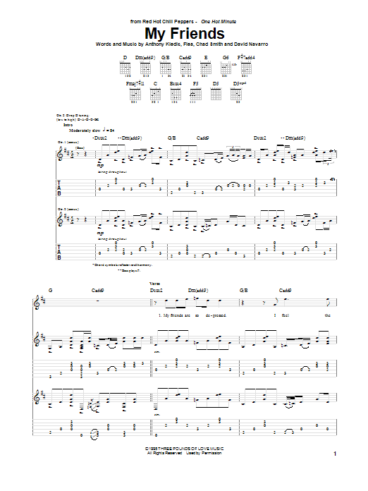 Red Hot Chili Peppers My Friends Sheet Music Notes & Chords for Drums - Download or Print PDF