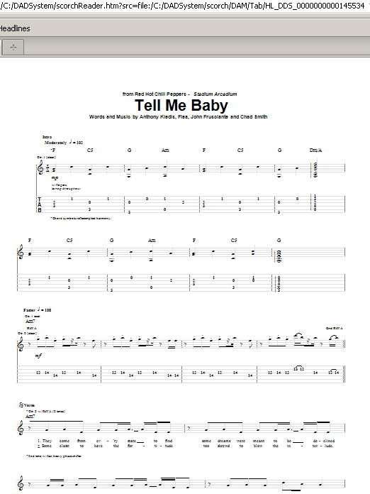Red Hot Chili Peppers Tell Me Baby Sheet Music Notes & Chords for Drums Transcription - Download or Print PDF