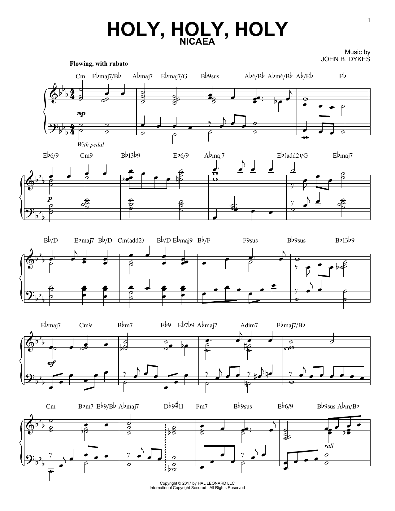 Reginald Heber Holy, Holy, Holy [Jazz version] Sheet Music Notes & Chords for Piano - Download or Print PDF