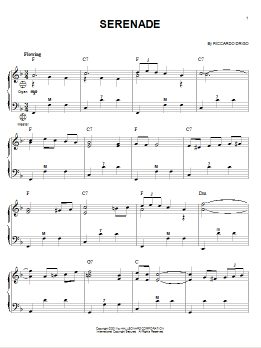 Riccardo Drigo Serenade Sheet Music Notes & Chords for Accordion - Download or Print PDF