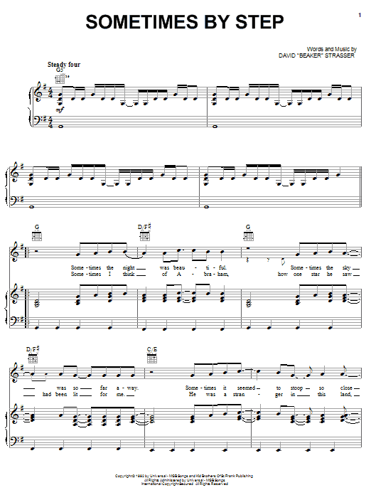 Rich Mullins Sometimes By Step Sheet Music Notes & Chords for Melody Line, Lyrics & Chords - Download or Print PDF