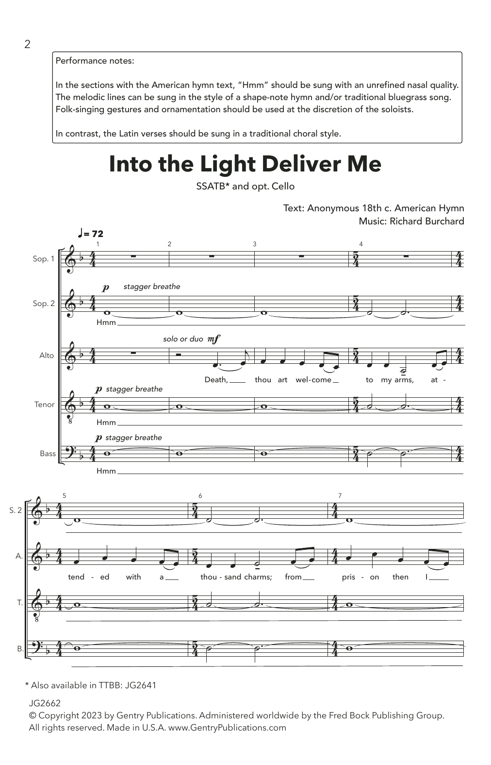 Richard Burchard Into The Light, Deliver Me Sheet Music Notes & Chords for SSATB Choir - Download or Print PDF