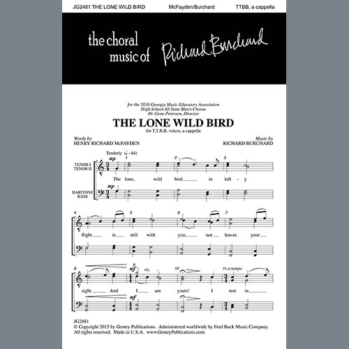 Richard Burchard, The Lone Wild Bird, TTBB Choir