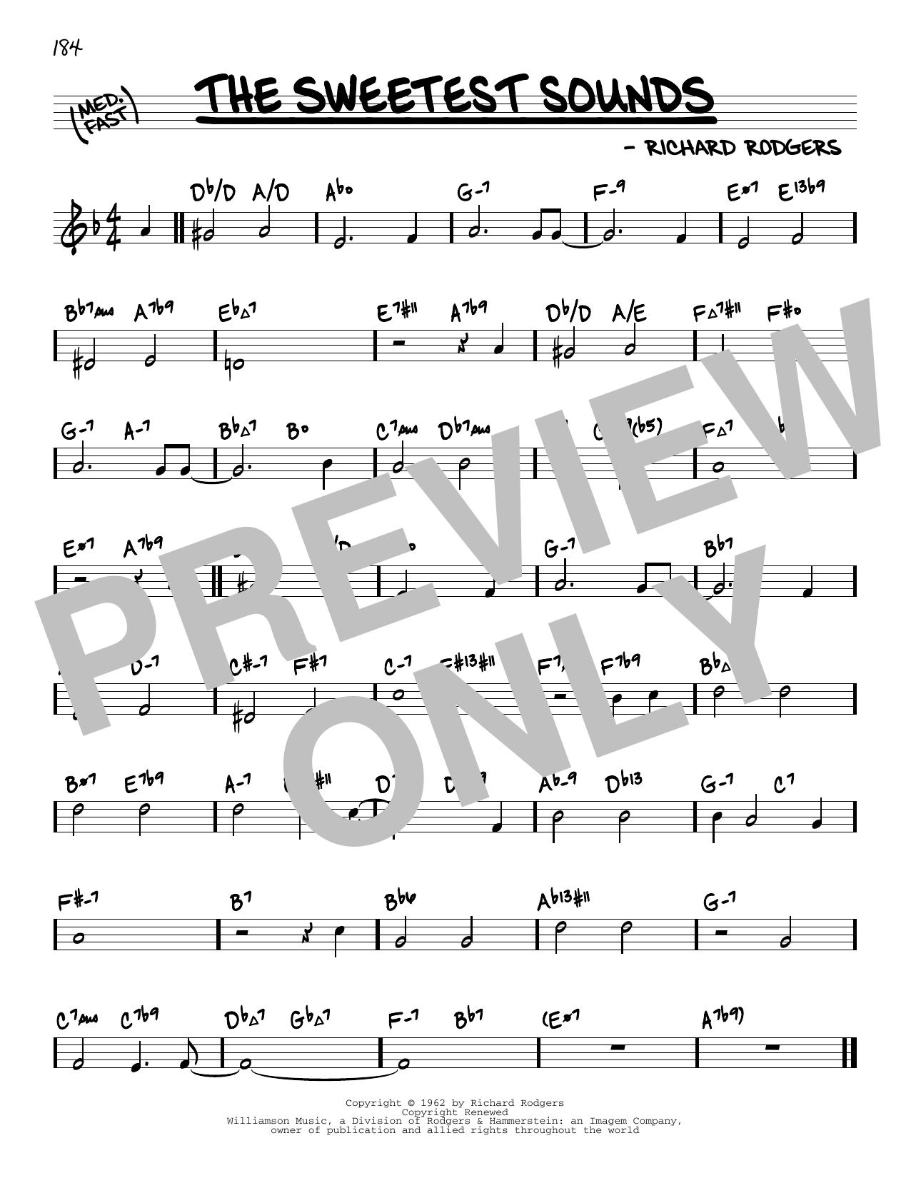 Richard Rodgers The Sweetest Sounds (arr. David Hazeltine) Sheet Music Notes & Chords for Real Book – Enhanced Chords - Download or Print PDF