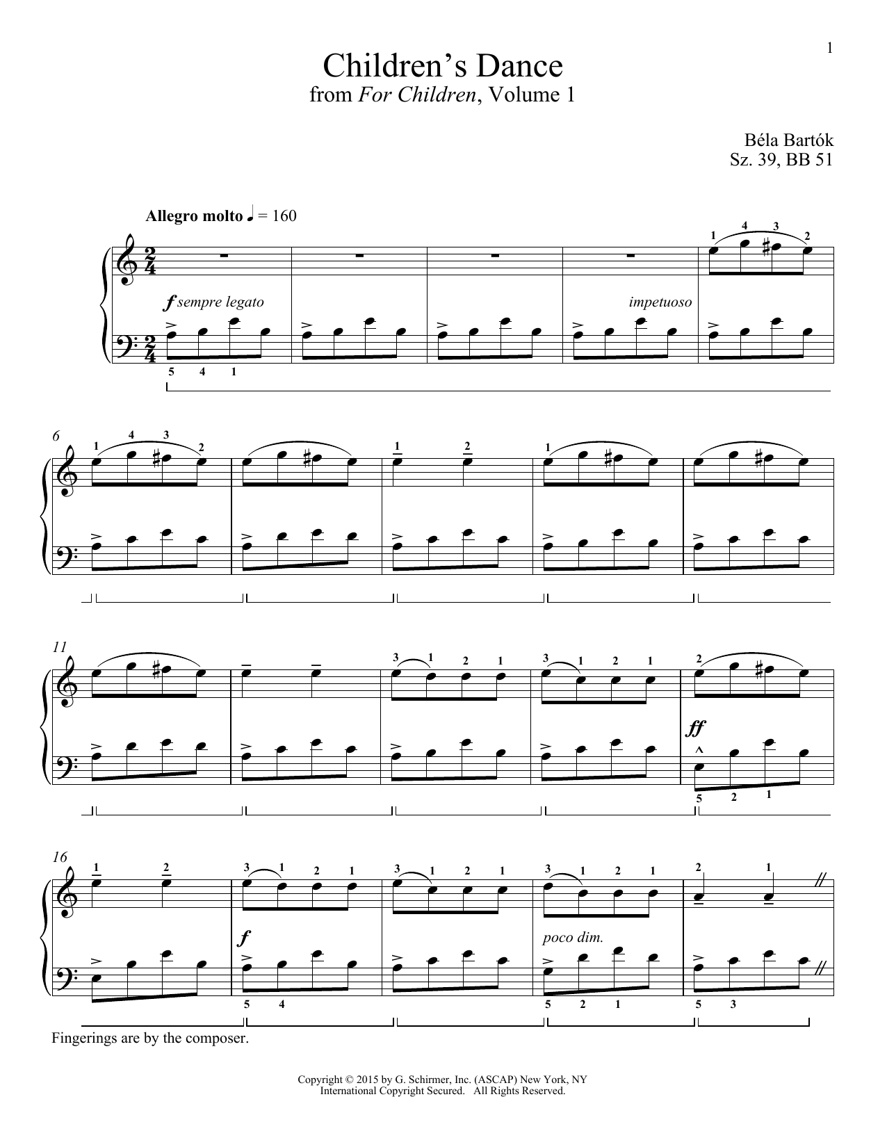 Richard Walters Children's Dance Sheet Music Notes & Chords for Piano - Download or Print PDF