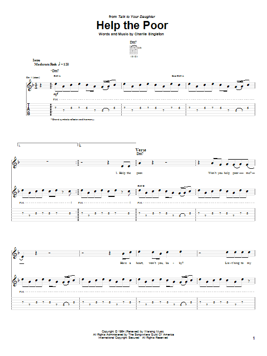Robben Ford Help The Poor Sheet Music Notes & Chords for Guitar Tab - Download or Print PDF Robben Ford Help The Poor Sheet Music Notes & Chords for Guitar Tab - Download or Print PDF