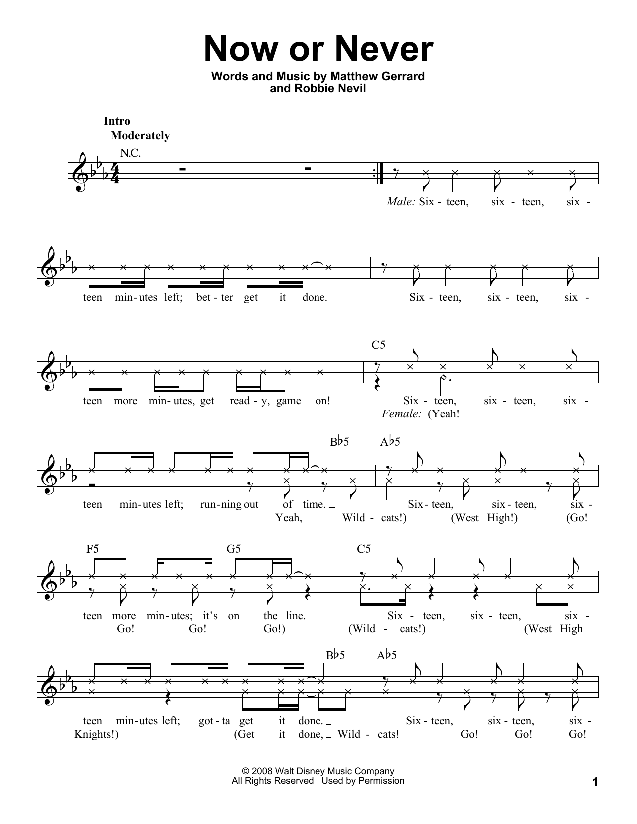 Robbie Nevil Now Or Never Sheet Music Notes & Chords for Voice - Download or Print PDF