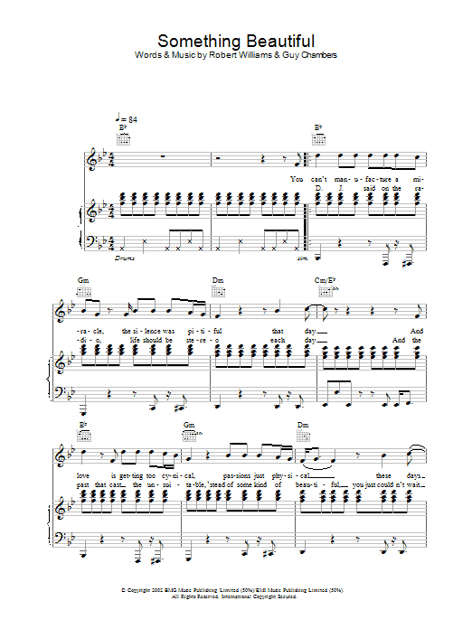 Robbie Williams Something Beautiful Sheet Music Notes & Chords for Violin - Download or Print PDF