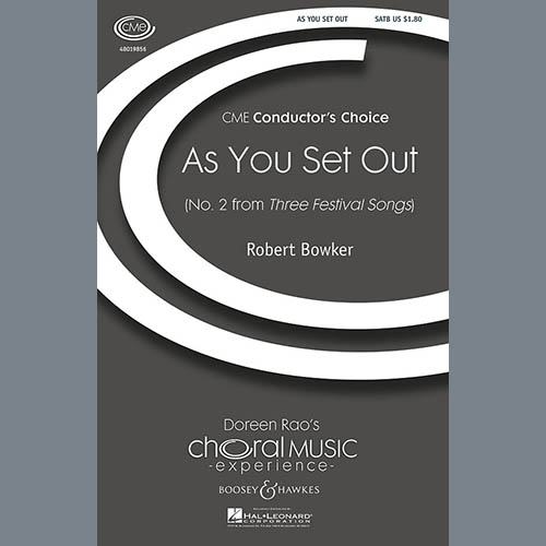 Robert Bowker, As You Set Out, SATB