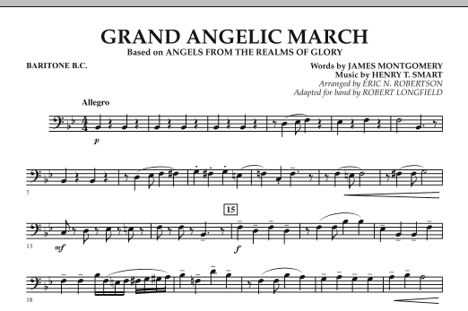 Robert Longfield Grand Angelic March - Baritone B.C. Sheet Music Notes & Chords for Concert Band - Download or Print PDF