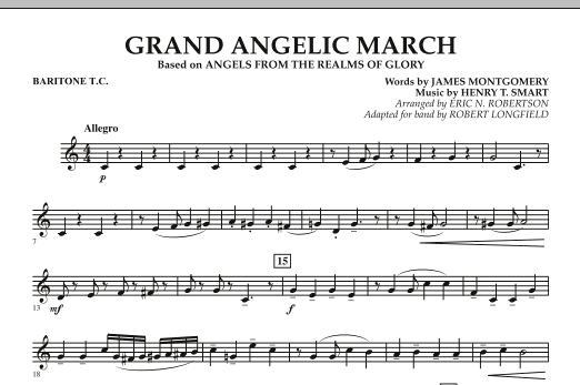 Robert Longfield Grand Angelic March - Baritone T.C. Sheet Music Notes & Chords for Concert Band - Download or Print PDF
