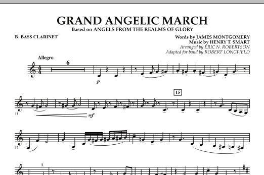 Robert Longfield Grand Angelic March - Bb Bass Clarinet Sheet Music Notes & Chords for Concert Band - Download or Print PDF