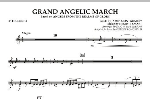 Robert Longfield Grand Angelic March - Bb Trumpet 2 Sheet Music Notes & Chords for Concert Band - Download or Print PDF