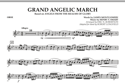 Robert Longfield Grand Angelic March - Oboe Sheet Music Notes & Chords for Concert Band - Download or Print PDF