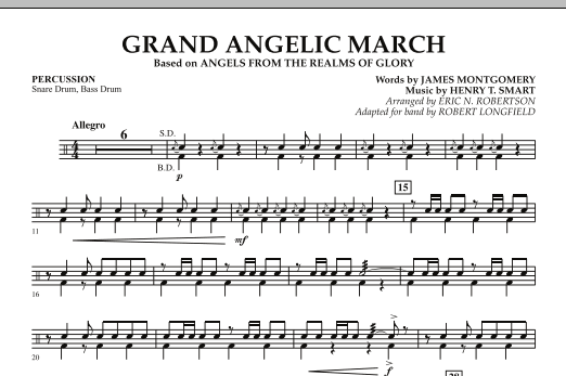 Robert Longfield Grand Angelic March - Percussion Sheet Music Notes & Chords for Concert Band - Download or Print PDF