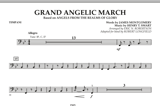 Robert Longfield Grand Angelic March - Timpani Sheet Music Notes & Chords for Concert Band - Download or Print PDF