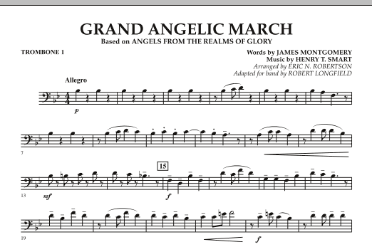 Robert Longfield Grand Angelic March - Trombone 1 Sheet Music Notes & Chords for Concert Band - Download or Print PDF