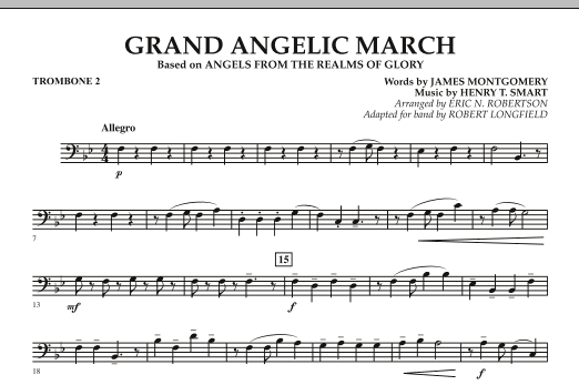 Robert Longfield Grand Angelic March - Trombone 2 Sheet Music Notes & Chords for Concert Band - Download or Print PDF