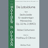 Download Robert Schumann Die Lotosblume (Ed. Matthew D. Oltman) sheet music and printable PDF music notes