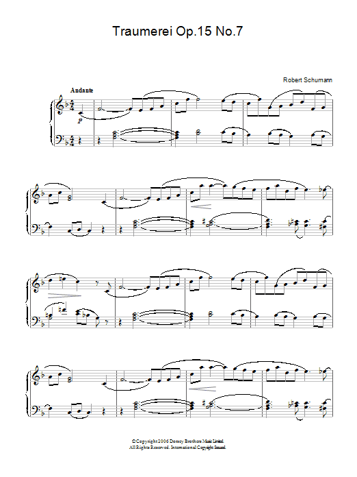 Robert Schumann Traumerei Op.15 No.7 Sheet Music Notes & Chords for Flute - Download or Print PDF