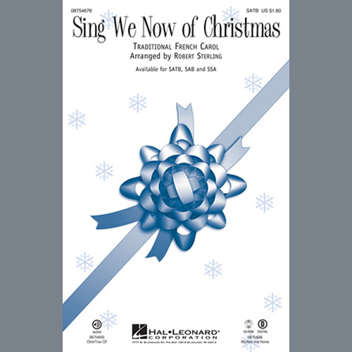 Traditional Carol, Sing We Now Of Christmas (arr. Robert Sterling), SAB