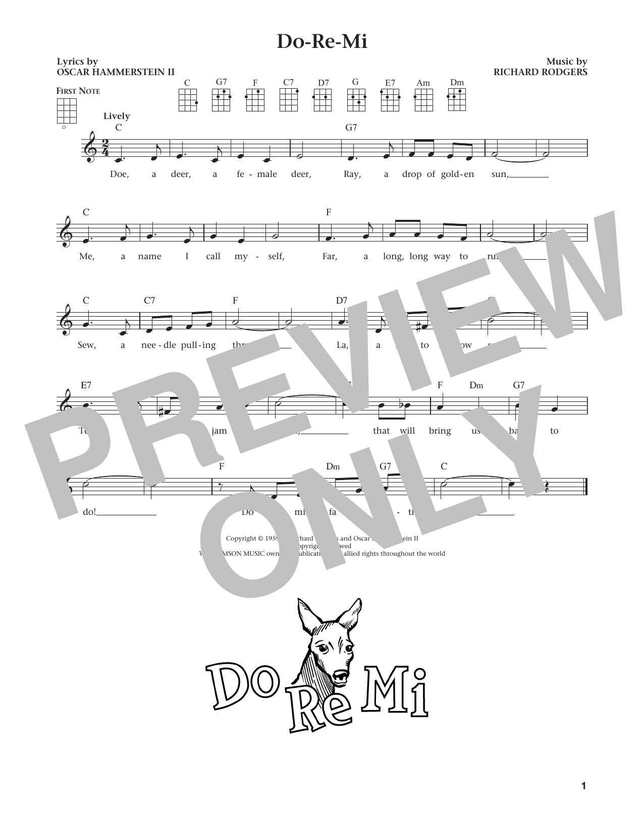 Rodgers & Hammerstein Do-Re-Mi (from The Daily Ukulele) (arr. Liz and Jim Beloff) Sheet Music Notes & Chords for Ukulele - Download or Print PDF